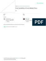 The Determinants of The Variability of Stock Market Price: American Economic Review January 1981