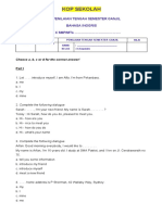 Soal PTS BAHASA INGGRIS Kelas 10 Semester 1 Sma