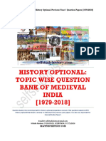 Medieval India Topic Wise Question Bank 1979 2018