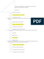 Capital Budgeting Quiz