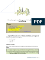 Phonetic and Phonological Aspects - Learning Guide - 19 - 20 PDF