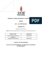 Determine Optimal Solution For A Chemical Process Using Optimization Tools