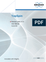 Topspin: Release Letter 4.0.9 User Manual