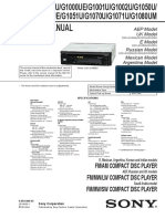 Service Manual: Fm/Am Compact Disc Player FM/MW/LW Compact Disc Player FM/MW/SW Compact Disc Player