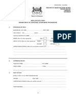 Application Form Intership