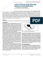 Design and Analysis of Circular Shape Microstrip Patch Antenna For C-Band Applications