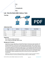 7.3.7 Lab - View The Switch MAC Address Table