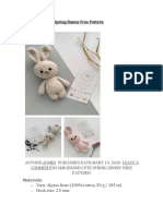 Amigurumi Cute Spring Bunny Free Pattern