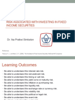 Risk Associated With Investing in Fixed Income Securities