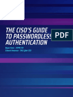 The Ciso'S Guide To Passwordless Authentication: Bojan Simic - HYPR CTO Edward Amoroso - TAG Cyber CEO