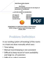 Hotel Reservation System