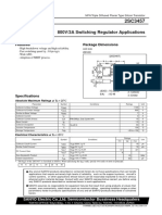 800V/3A Switching Regulator Applications: Package Dimensions Features