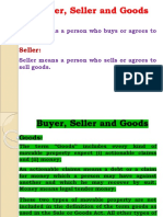 Buyer - Seller and Goods