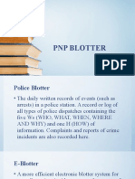 PNP Blotter