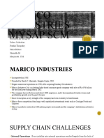 Marico Industries Mysap SCM