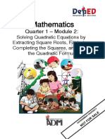 Mathematics 9 - W1 - Module-2 For Printing