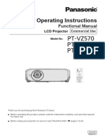 Operating Instructions: PT-VZ570 PT-VW530 PT-VX600