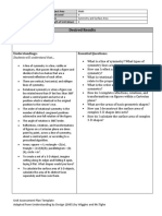 Math 9 Unit 2 Assessment Plan