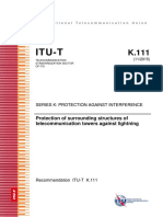 ITU - T - K.111 - 2015 - Protection of Surrounding Structure of Telecom Tower Against Lightning