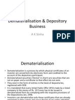 Dematerialisation & Depository