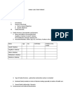 Family Case Study Format