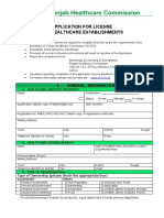 Application For License