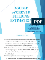 Double Storeyed Building Estimation