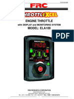 Engine Throttle Model: Ela100: With Display and Monitoring System