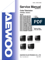 Service Manual: Color Television