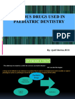 Various Drugs Used in Paediatric Dentistry