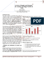 The Overview of Supply and Demand: Economic Analysis of Maggi Noodles in India