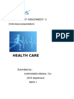 Health Care: Development Assignment-3 (Individual Presentation)