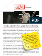 Hunter Labrada's Time-Under-Tension Training