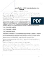 A Consolidation Test Taylor 1948 Was Conducted On A Sample