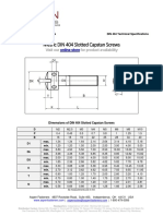 Metric DIN 404 Slotted Capstan Screws: Visit Our For Product Availability