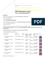 Surat Ijin Masuk Lokasi: Nomor: 270/SIML/EP0340/2020 S0 D A S A R