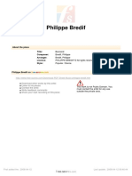 Philippe Bredif: About The Piece Title: Composer: Arranger: Licence: Style