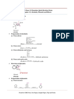 CBSE Class-12 Chemistry Quick Revision Notes Chapter-11: Alcohols, Phenols and Ethers Structure of Alcohols