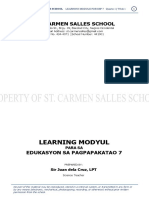 Learning Modyul: St. Carmen Salles School