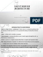 Client Server Architecture (Class Presentation Assignment)