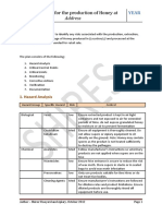 Haccp Plan For Honey Production Uk Blank