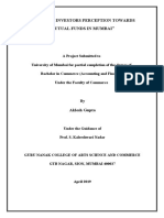 Study of Investors Perception Towards Mutual Funds in Mumbai