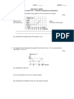 Quiz Speed and Acceleration