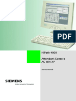 Hipath 4000 Attendant Console Ac-Win XP: Service Manual