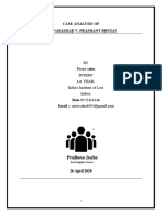 Case Analysis of J. R. Parashar V. Prashant Bhusan