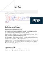 HTML Tag: Definition and Usage