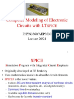 Computer Modeling of Electronic Circuits With LT: Spice