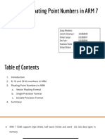 8,16,32 Floating Point Processing in ARM