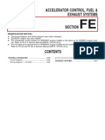 Accelerator Control, Fuel & Exhaust Systems