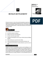 Human Settlement: Module - 9